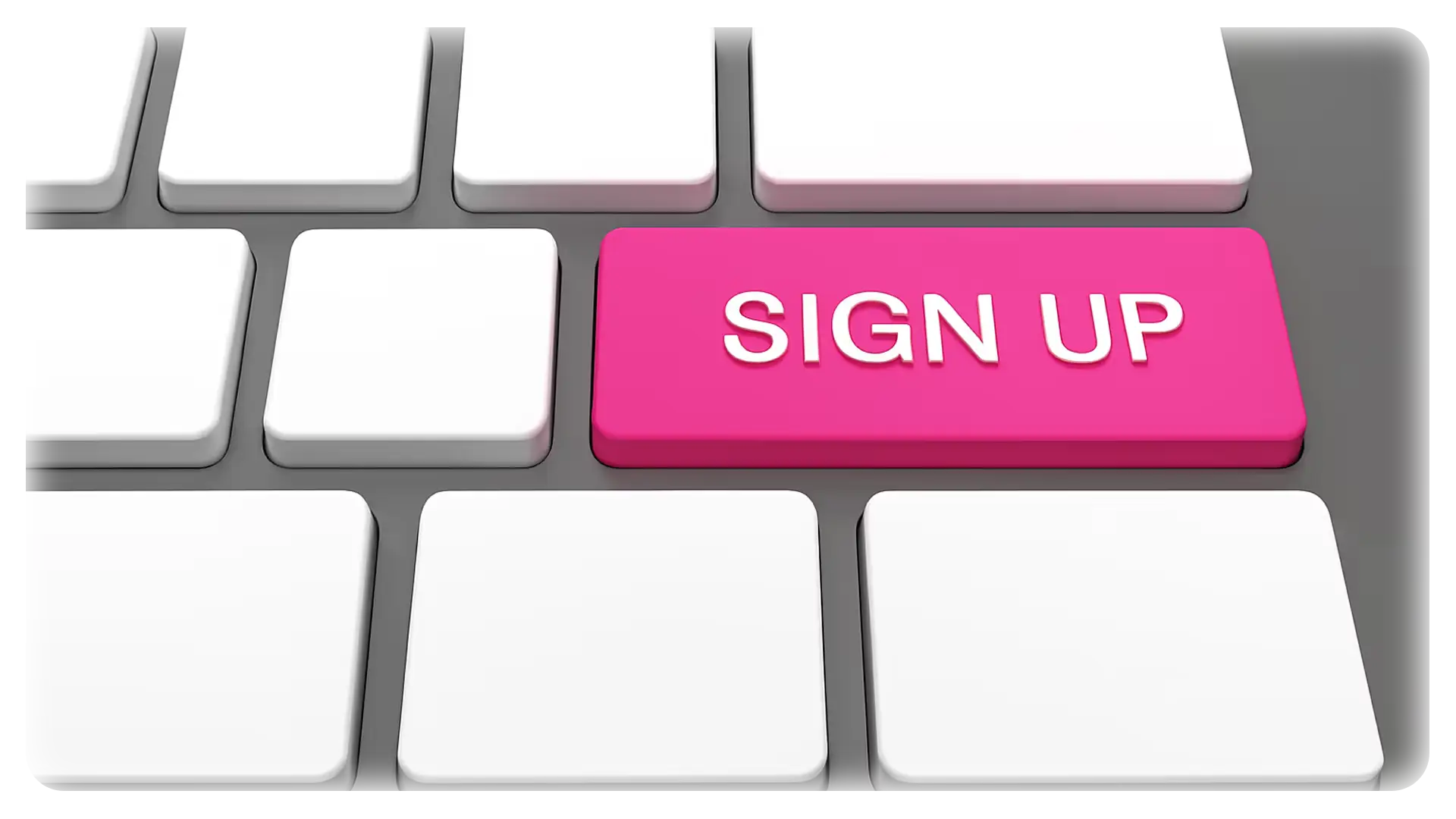 sign up keyboard button